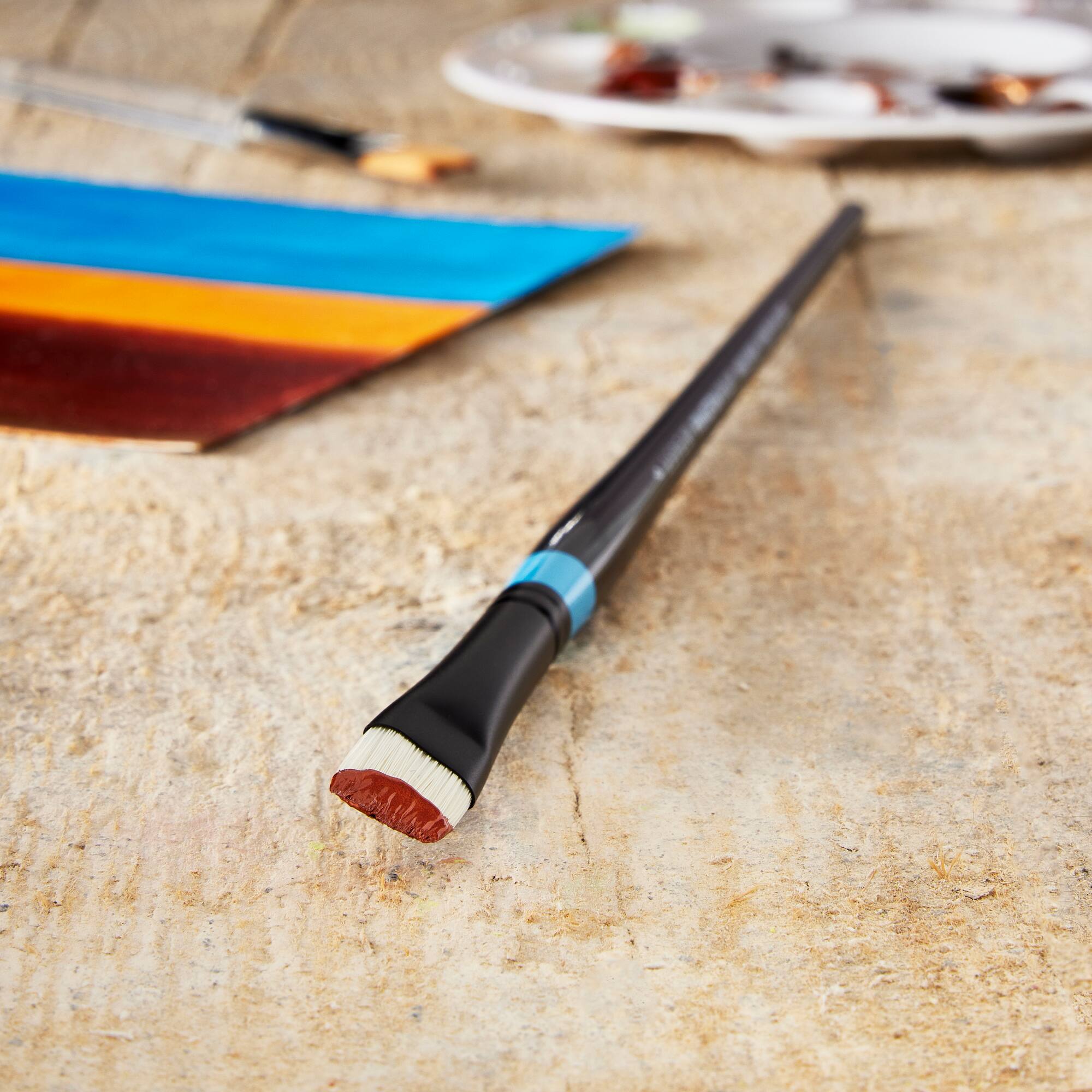 Princeton™ Aspen™ Synthetic Long Handle Angle Bright Brush
